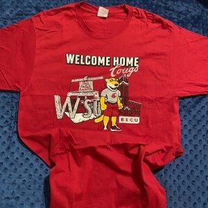 Port and Company Red Graphic Tee